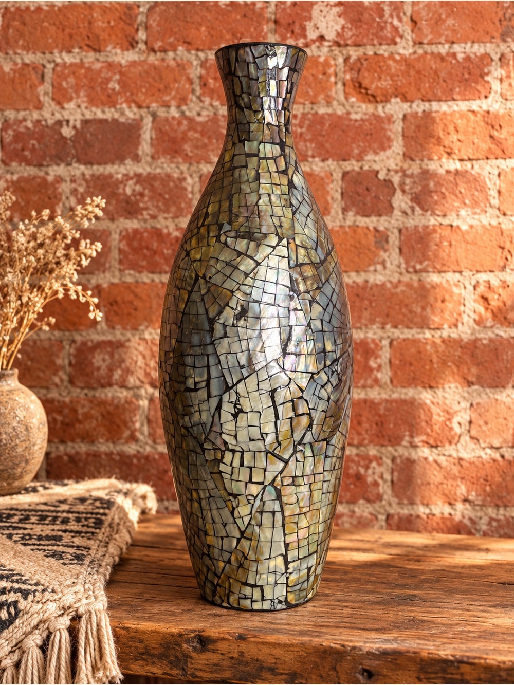 Vintage Iridescent Mother-of-Pearl Mosaic